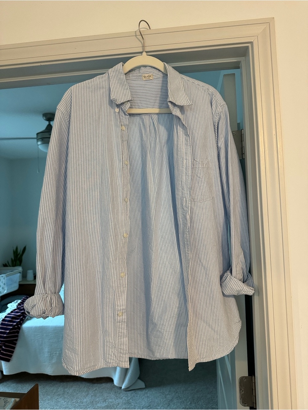 Brandy Melville Pinstripe Button-Up Shirt